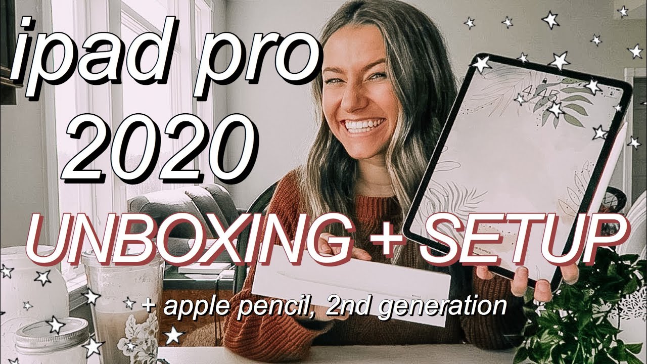 unboxing the NEW 2020 iPAD PRO and APPLE PENCIL 2!!