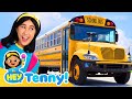 Wheels On The Bus Welcome To Tenny S School Bus Educational Videos For Kids Heytenny