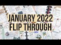 January 2022 Planner Flip Through | How I Use All My Happy Planners | Work, Journal, Catchall & More