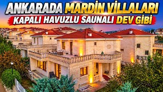 Ankara’da Mardin Evleri Tasarımıyla Satılık Kapalı Havuzlu Saunalı Köşe Başı Gen