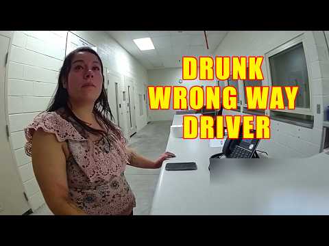 Drunk Wrong Way Driver Thinks She's Safe to Drive