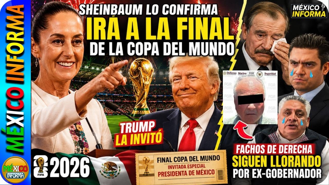 SHEINBAUM LO CONFIRMA. ASISTIRÁ A LA FINAL DE LA COPA DEL MUNDO. FACHOS SIGUEN LLORANDO POR EX GOBER
