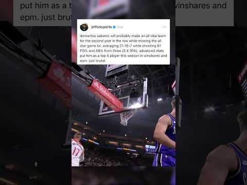 Is Domantas Sabonis the Biggest All Star Snub?? #nba