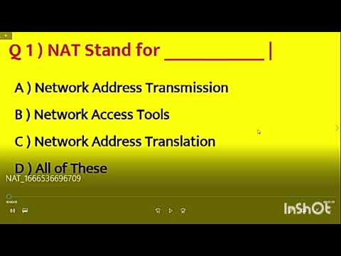 CCNA questions for exam | CCNA  What is N.A.T., where we can implement N.A.T.