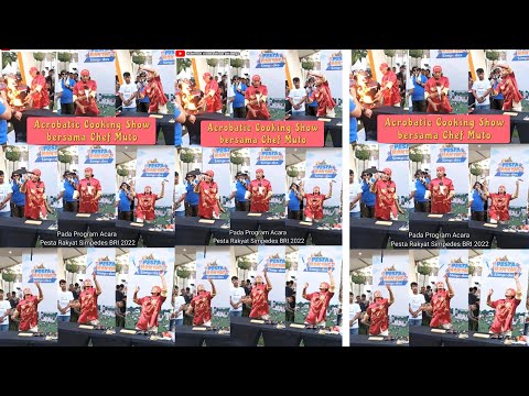 Acrobatic Cooking Show bersama Chef Muto di Lapangan Benteng Medan