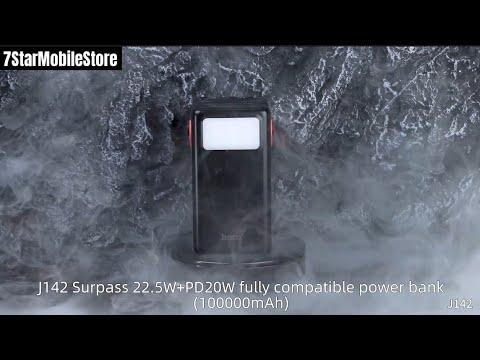 Hoco J142 Surpass 22.5W fully compatible PD20W 100000mAh Black