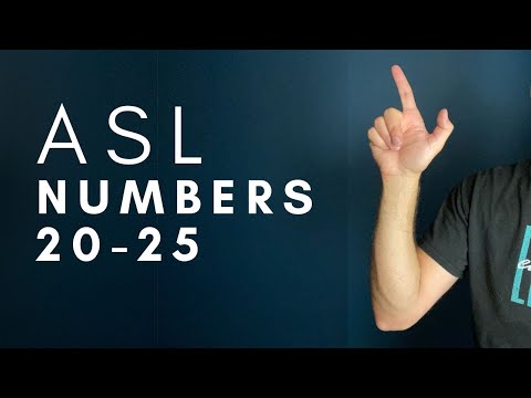 Numbers 20-25 in ASL | American Sign Language for Beginners