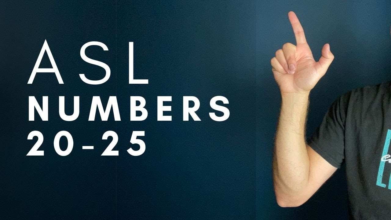 Numbers 20-25 in ASL | American Sign Language for Beginners