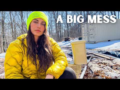 The Aftermath of a Historic Winter Storm at My Remote Cabin