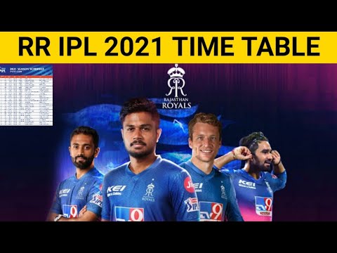 IPL 2021: Rajasthan Royals (RR) Full Schedule with Venue, Date, Match Timings | RR TIME TABLE | IPL