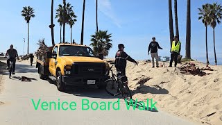 Venice Board Walk Look Like After Clean-up Homeless Encampment.Santa Monica.