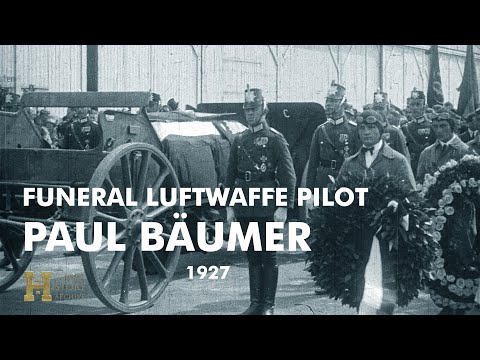 72 #Germany 1927 ▶ WW1 Fighter Pilot Paul Bäumer "Bäumers letzte Fahrt" Funeral Beisetzung Hamburg
