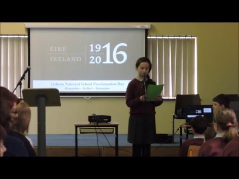Lisheen NS Proclamation Day:  Roll, Interviews, Poetry & Song