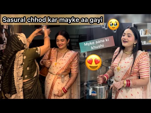 Pagfere ki rasam ke liye ghar aa gai 😍 Missing u Rachit 🥹|| Vlog || Sibbu Giri