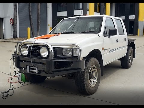 Winch crushes a 4x4