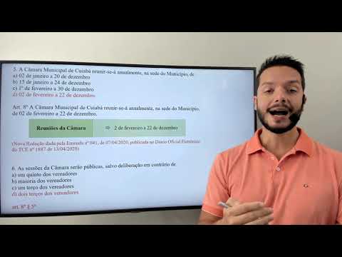 Simulado - Lei Orgânica de Cuiabá - 01(aula demonstrativa)