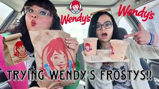 NEW WENDY'S CREAMSICLE FROSTY! IS IT WORTH IT  *honest review* | lettie and sam videos
