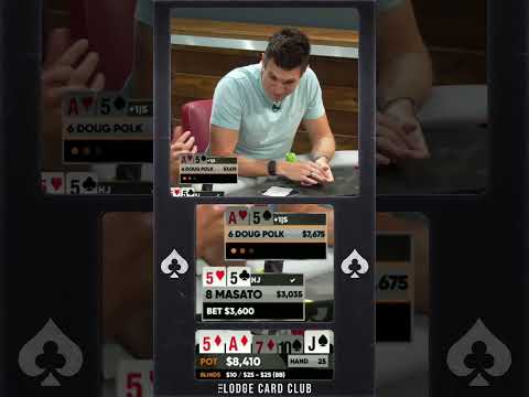 Doug Polk Makes Sick Play! #shorts