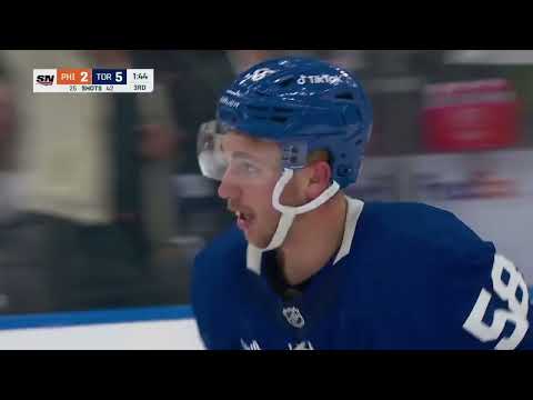 Full scrum between the Toronto Maple Leafs and Philadelphia Flyers. November 2nd, 2022
