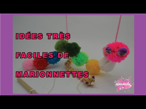 DIY. Marionnettes Pour Faire à la Maison // How to Make Easy Puppets