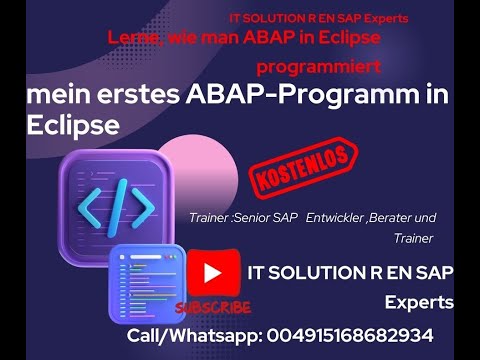 SAP ABAP in Eclipse :mein erstes ABAP-Programm in Eclipse