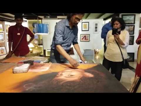 Rangoli Demonstration by Veeresh Wani