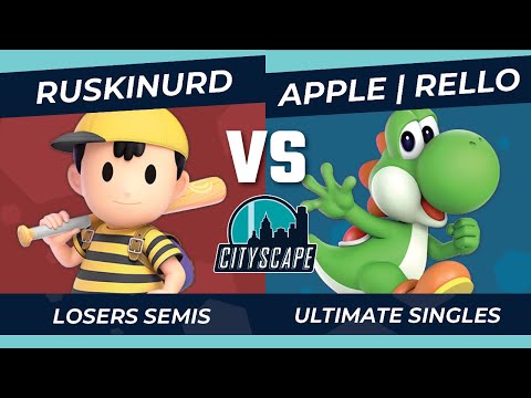 Cityscape 92: UT | RuskiNurd (Ness) vs Apple | YellowRello (Yoshi) Losers Semis