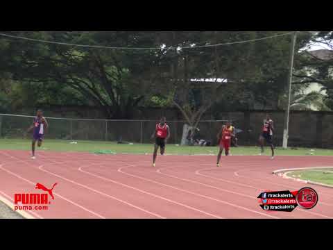 Nairne wins heat 4 of Class 1 boys 400m #CentralHurdlesandRelays