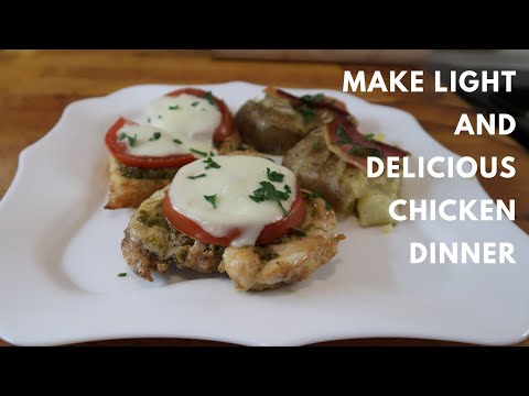 🍅 Caprese Chicken with Crispy Smashed Potatoes: A Flavor Explosion! 🍗