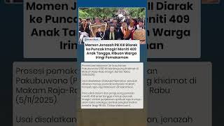 Momen Jenazah PB XIII Diarak ke Puncak Imogiri Meniti 409 Anak Tangga, Ribuan Warga Iringi Pemakaman