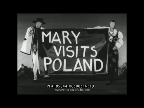 " MARY VISITS POLAND " 1946 EDUCATIONAL FILM   LIFE ON A POLISH FARM  PRE-WAR WARSAW & KRAKOW 85844