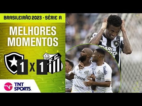 SANTOS MARCA NOS ACRÉSCIMOS E FOGÃO SEGUE SEM VENCER! BOTAFOGO 1 X 1 SANTOS