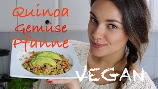 Quinoa Gemüse Pfanne VEGAN I Quick & Easy I Janina Uhse