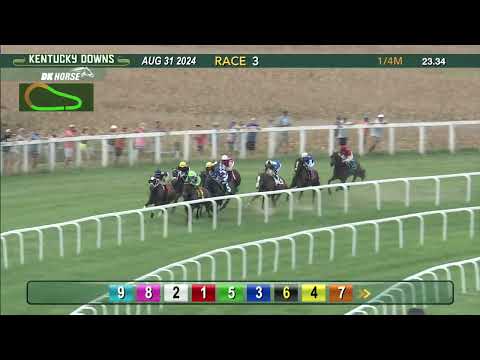 Arrest Me Red wins race three on August 31 at Kentucky Downs