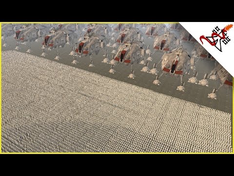 CLONES vs AT-TE WALKERS - Star Wars: Galaxy at War MOD