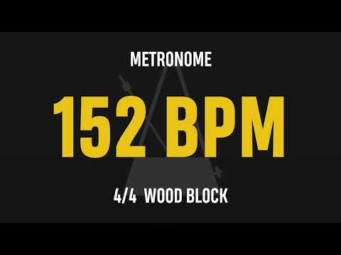 152 BPM 4/4 - Best Metronome (Sound : Wood block)