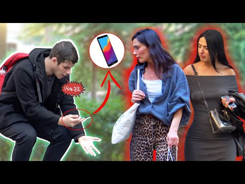 Crazy player screams in the street  prank