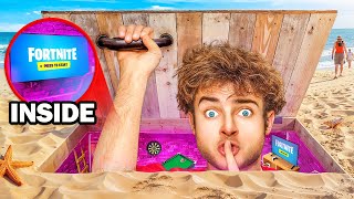 I Built a Secret Gaming Room on the Beach!