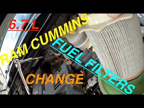 6.7L RAM CUMMINS FUEL FILTERS CHANGED / HOW TO