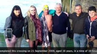 preview picture of video 'Marathon Swimmer Owen O' Keefe gets a hero's welcome in Youghal'