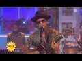 Bruno Mars performing Young Girls on Sat 1 ...