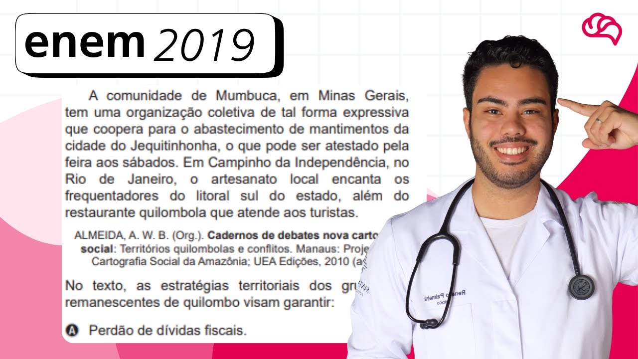 Resolução em Vídeo — Questão 68 ENEM 2019