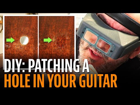 How to patch a hole in your acoustic guitar - StewMac