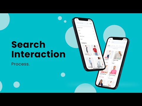 E-Commerce App Search Interaction Design in Adobe XD - UI UX Design Flow