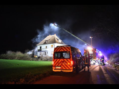 Brand einer Scheune