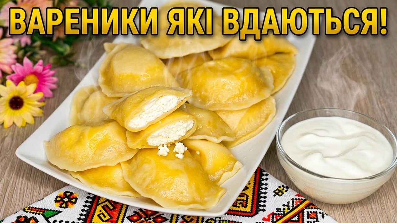 вареники з сиром — відеорецепт