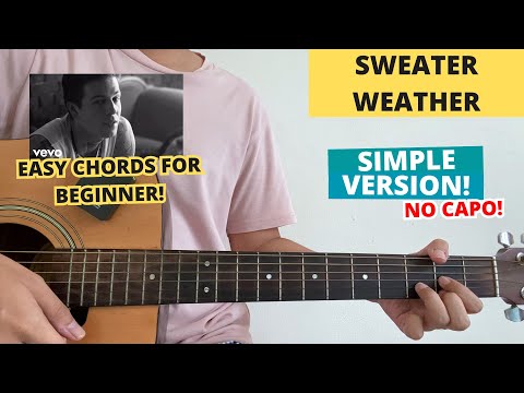 Sweater Weather - The Neighbourhood (Guitar Tutorial) Easy Chords For Beginner! No Capo!