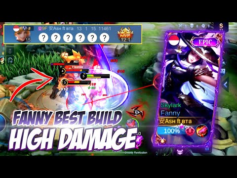 FANNY RECOMMENDED BUILD 2022 HIGH DAMAGE | FANNY GAMEPLAY 2022 - MOBILE LEGENDS