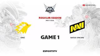 ONIC vs NAVI GAME 1 MPL ID S17 | Natus Vincere vs ONIC