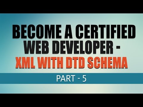 Free Complete Web Development Tutorial | XML with DTD Schema | Part 5 | Eduonix